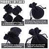 20Pcs Gourd Velvet Drawstring Bags TP-BBC0001-07B-04-6