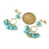 Golden Brass Ring Chandelier Earrings EJEW-TA00289-04-2