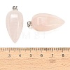 Natural Rose Quartz Pendants GG-K002-16J-3