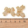 Brass Micro Pave Cubic Zirconia Chandelier Component Links KK-K422-15G-3