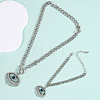Alloy Rhinestone Bracelets & Necklaces Sets FS-WG20ADC-05-1
