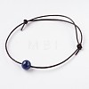 Adjustable Cowhide Leather Cord Bracelets BJEW-JB01944-03-1