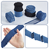 6Pcs 6 Colors Denim Fabric Ribbon DIY-CY0003-63-6