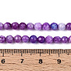Dyed Natural White Jade Beads Strands X-G-T139-4mm-60-11-5