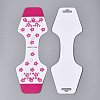 Fold Over Cardboard Paper Jewelry Display Cards for Necklace & Bracelet Storage CDIS-N004-02-2