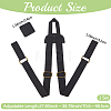 1 Set Nylon & PU Leather Adjustable Webbing Bag Straps DIY-CL0001-88A-2