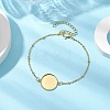 304 Stainless Steel Round Cabochon Setting Bracelets BJEW-JB11089-01-2