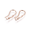 Brass Earring Hooks KK-L177-39RG-1