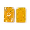 Transparent Resin Pendants RESI-I047-02B-2