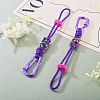 Polyester Cord Ropes Pendant Decorations HJEW-TADJ0022-02B-3