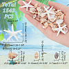 Natural Shell & Starfish Resin Cabochons Decorations SHEL-AR0001-13-2