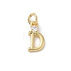 Brass Pave Clear Cubic Zirconia Charms KK-A273-01G-D-1