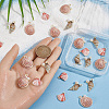 24Pcs 3 Styles Baking Paint Alloy Pendants FIND-SC0023-36-3