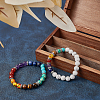 SUNNYCLUE DIY Yoga Chakra Bracelet Making Kits DIY-SC0012-64-5