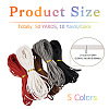  50 Yards 5 Colors Flat Faux Suede Cord LW-TA0001-03-3