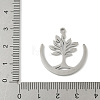 304 Stainless Steel Pendants STAS-V016-21P-3
