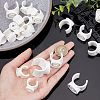 CHGCRAFT 40Pcs 4 Style PVC Plastic U-Hook Holder FIND-CA0005-29-3