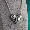 Halloween Alloy 3 Skull Pendant Necklaces for Unisex WGE3CE4-01-1