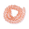 Crackle Transparent Glass Beads Strands GLAA-N068-02A-09-3