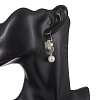 Flower with Moon Alloy Plastic Dangle Earrings EJEW-JE06820-3