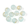 Baking Paint Glass Beads DGLA-N014-8mm-01K-1