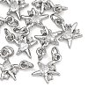 SHEGRACE Brass Micro Pave Clear Cubic Zirconia Charms XGRQ2O889-419P-1
