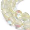 Synthetic Moonstone Beads Strands G-F142-10mm-14-3