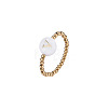 304 Stainless Steel and Shell Finger Rings WG7EF54-22-1
