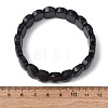 Synthetic Blue Goldstone Beaded Stretch Bracelets for Unisex G-K303-01B-5