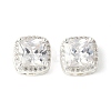 Brass Micro Pave Cubic Zirconia Beads KK-A253-20S-04-1