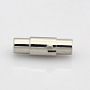 Tarnish Resistant Column 304 Stainless Steel Locking Tube Magnetic Clasps STAS-N014-25-3mm-1