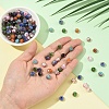 20Pcs Handmade Silver Foil Glass Lampwork Beads LAMP-YW0001-77-4