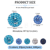 Olycraft 100Pcs 5 Colors Polymer Clay Pave Rhinestone Beads RB-OC0001-10A-2