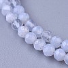 Natural Blue Lace Agate Beaded Necklaces X-NJEW-K114-B-A08-2