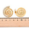 Vortex Spiral 304 Stainless Steel Stud Earrings for Women EJEW-F406-02B-G01-3