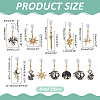 12Pcs Gothic PVC Mobile Dustproof Plugs HJEW-ME00118-2