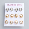 304 Stainless Steel Stud Earrings EJEW-F246-02-1