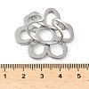 304 Stainless Steel Open Cuff Rings for Women RJEW-U060-04B-P-3