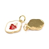 Brass Enamel Pendants LS-KK-P204-17G-3