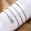 Brass Box Chains Necklaces for Women NJEW-D302-08P-5