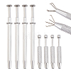 8Pcs 2 Styles Alloy 4-Claw Pick up Tool for Small Parts Pickup TOOL-ME0001-14-1