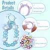 26Pcs 13 Colors Spray Printed Alloy Spring Gate Rings FIND-SC0022-40-6