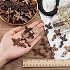  DIY Cross Pendant Necklace Making Kit WOOD-NB0002-09-3