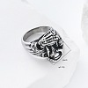 Vintage Punk 304 Stainless Steel Finger Rings LS-YJ4863-5-5