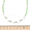 Natural Freshwater Shell & Glass Beaded Necklaces for Women NJEW-JN06082-5
