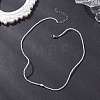 2MM Faceted Round Natural Blue Lace Agate Beaded Necklaces NJEW-JN05918-03-1