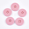 Painted Wooden Buttons WOOD-Q040-002C-1