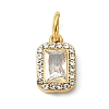 304 Stainless Steel Rhinestone Pendants STAS-A145-04E-G-1