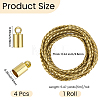 5M Round Braided PU Leather Cords WL-CL0001-33B-2