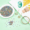 1200Pcs Picasso Glass Seed Beads EGLA-NB0001-33-4